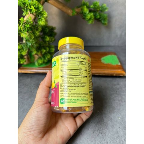 Date 1/2027 Hũ trầy tem Dầu cá hương chanh Spring Valley omega 3 500mg lọ 120 viên của Mỹ