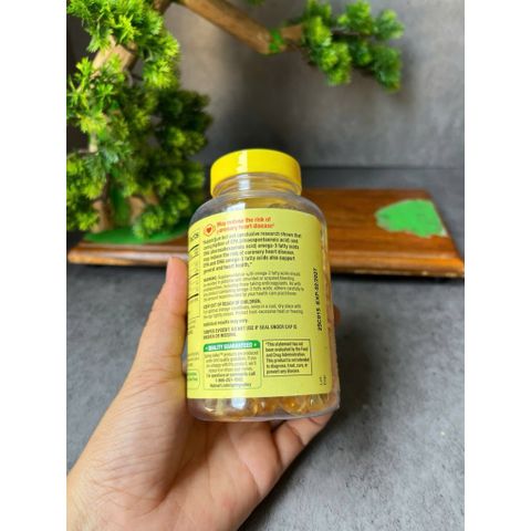 Date 1/2027 Hũ trầy tem Dầu cá hương chanh Spring Valley omega 3 500mg lọ 120 viên của Mỹ