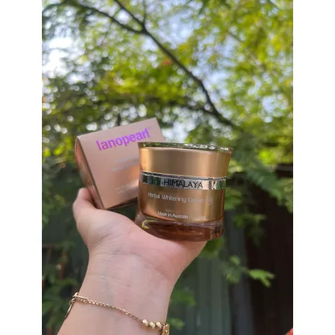 Kem dưỡng trắng và hỗ trợ mờ thâm nám Lanopearl Himalaya Herbal Whitening Cream