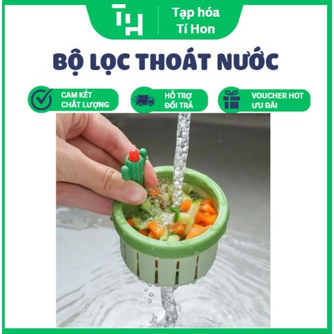 Bộ lọc thoát nước bồn rửa chén xương rồng (TH276)