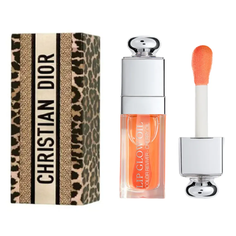 (Hàng nội địa)  Son Dưỡng Dior Addict Lip Glow Oil 004 Coral - Son Dưỡng Môi Màu Cam San Hô, Chất Dưỡng Ẩm Cao Cấp Từ Pháp
