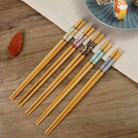 Set 10 đôi đũa trúc Nhật họa tiết (Họa tiết ngẫu nhiên) (TH285)