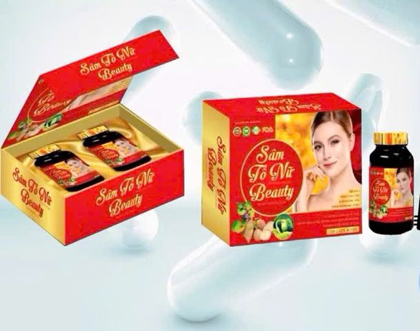 sâm tố nữ beauty nguyên hộp 2 lọ tổng 60 viên , giúp đẹp da cân bằng nội tiết, giảm khô hạn