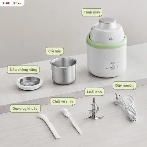 Máy xay nấu thức ăn 0.35L Bear BFM-045KN 733030