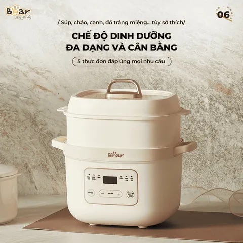 Nồi nấu chậm 1.6L Bear SB-NNC16 733085