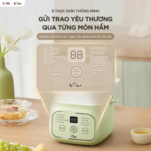 Nồi nấu chậm Bear 0.8L EST- 085DH 733094