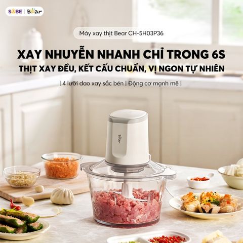 Máy xay thịt Bear 1,8L CH-5H03P36 733104