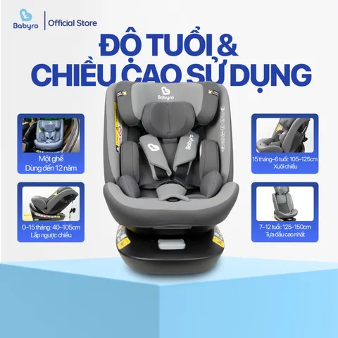 Ghế ô tô cho bé BABYRO I-SPINSAFE (G412I0T) 733109
