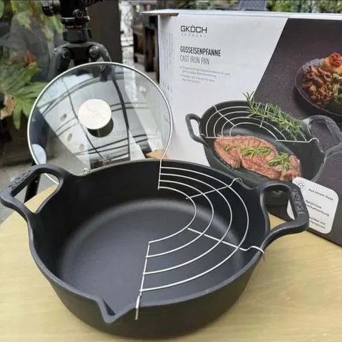 CHẢO GANG MỎ QUẠ GKÖCH 24CM 733107