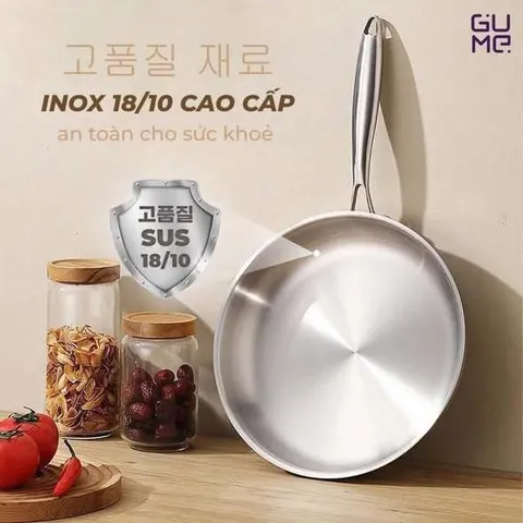 Chảo Inox Nguyên Khối Gume Cao Cấp 733117