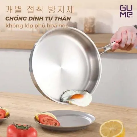 Chảo Inox Nguyên Khối Gume Cao Cấp 733117