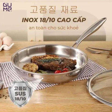 Chảo Inox Nguyên Khối Gume Cao Cấp 733117