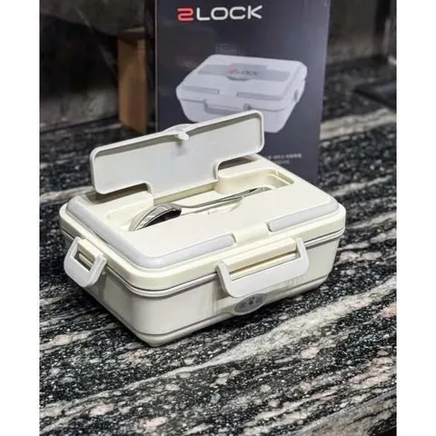 Hộp cơm cắm điện 3 ngăn inox 2LOCK korea