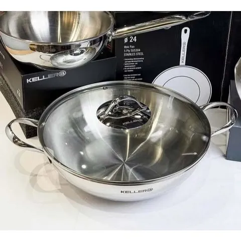 CHẢO XÀO ĐA NĂNG KELLER WOK PAN 32CM 733135