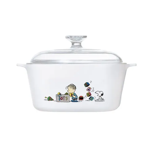 NỒI GỐM THỦY TINH CHỊU NHIỆT CORNINGWARE -PHIÊN BẢN GIỚI HẠN SNOOPY 5L