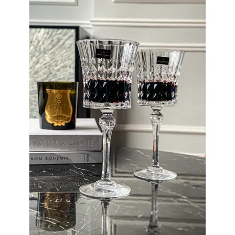 BỘ 6 LY VANG PHA LÊ PHÁP CRISTAL D'ARQUES LADY DIAMOND 270ML
