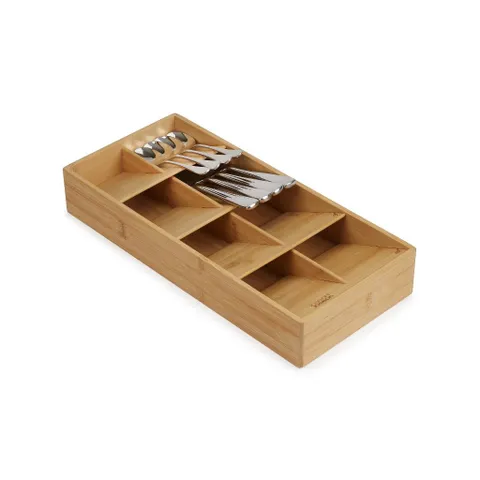 Khay chia ngăn kéo phân loại thìa, dĩa Joseph Joseph 851697 DrawerStore Bamboo màu nâu