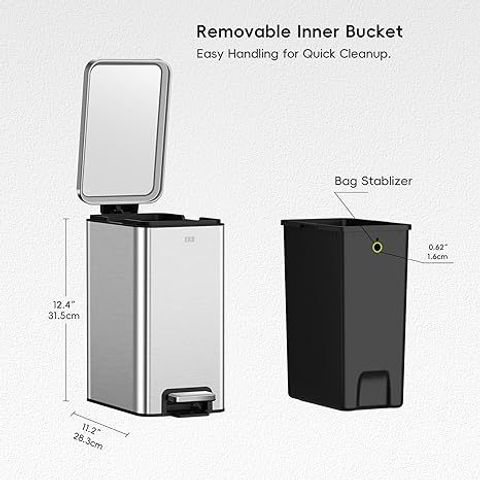 Thùng rác Eko EK9380MY-6L dung tích 6 Lít