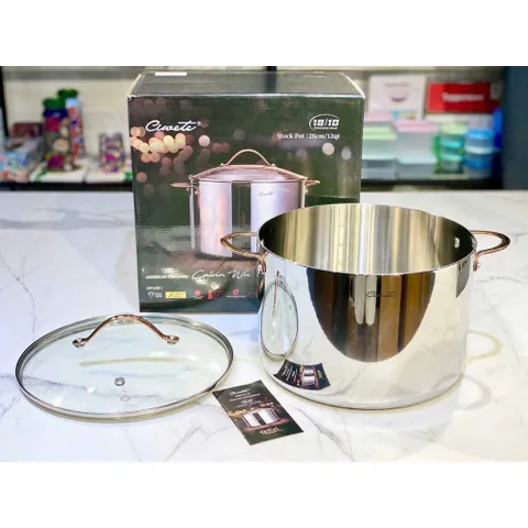 NỒI LUỘC GÀ INOX CIWETE ROYAL KNIGHT SERIES 28CM VUNG KÍNH