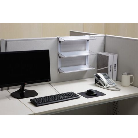 Kệ treo trên vách ngăn 3 tầng Wellex 3PS600, Hàn Quốc