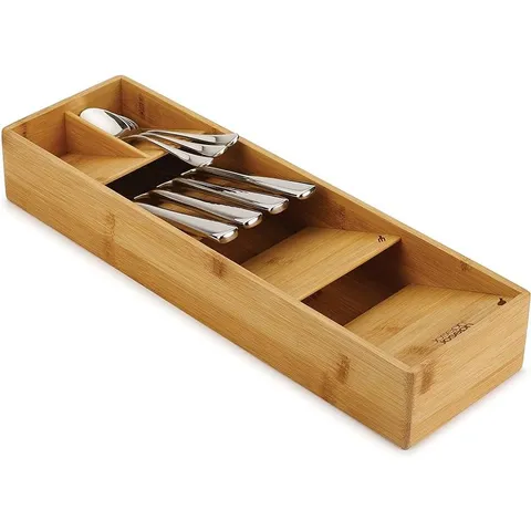 Khay chia ngăn kéo phân loại thìa, dĩa Joseph Joseph 85168 DrawerStore Bamboo