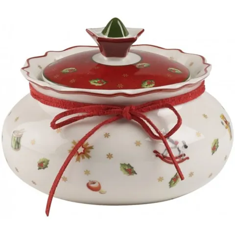 Hũ đựng bánh mứt VILLEROY & BOCH Toy's Delight Dose Keksdose Gebäckdose Porzellan Weihnachten NEU