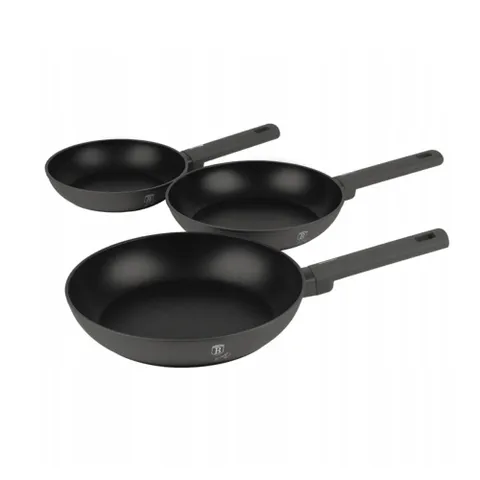 Bộ 3 chảo Berlinger Haus BH/8138 3pcs Frypan Set 20 – 24 – 28cm màu than đen – Antracit Collection 733511
