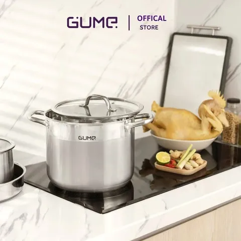 Bộ 3 nồi Inox đáy 5 Lớp GUME GMP20 Hàn Quốc