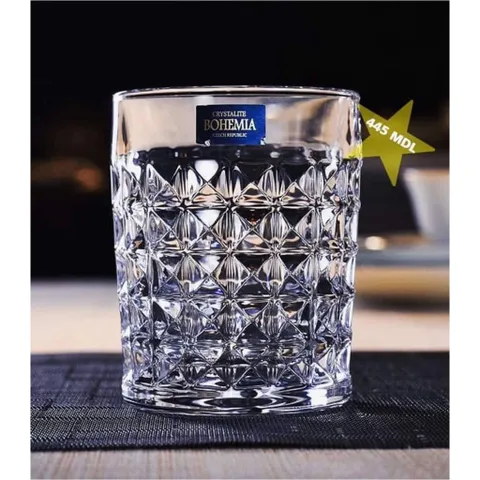 Set 6 cốc whisky 230 ml Bohemia Diamond 8593410052315