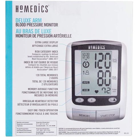 Máy đo huyết áp bắp tay HoMedics BPA065 công nghệ Smart Measure Technology