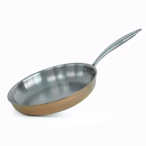 Chảo Inox Ciwete Royal Knight 20cm/ 24cm/ 28cm - Màu Vàng Đồng