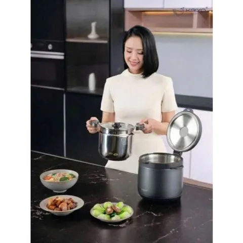 Nồi ủ chân không 2 tay cầm Kitchen Mate Kaiyo KTC-6902, dung tích 4,5L