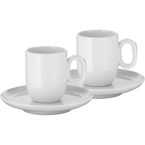 Set 2 cốc kèm đĩa WMF Cups with Saucer Barista Espresso 60ml (Made in Germany)