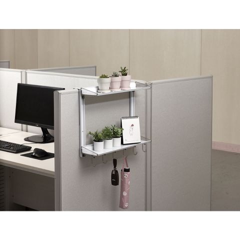 Kệ để đồ 2 tầng trên vách ngăn Wellex 2PS600