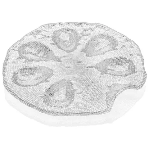 Đĩa để hàu 6 khe lõm IVV DIAMANTÉ OYSTER 34cm