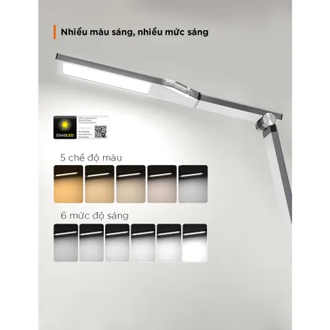 Đèn bàn tích hợp sạc không dây LED Taotronics TT-DL050