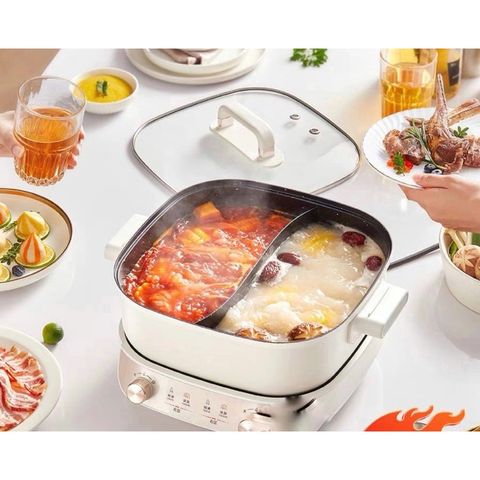 Nồi lẩu điện hai ngăn Midea MC-HGS282813
