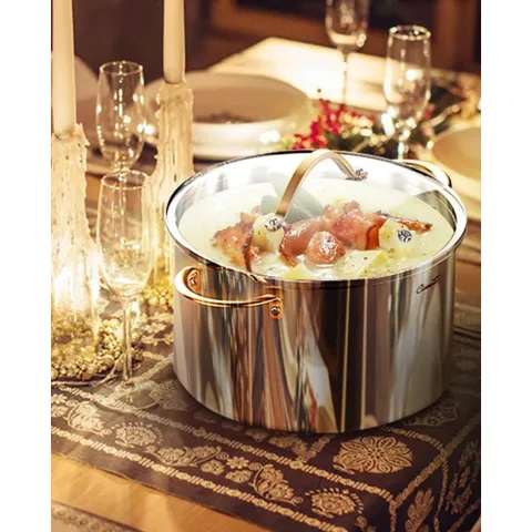 Nồi inox Ciwete Royal Knight Series 26cm vung kính