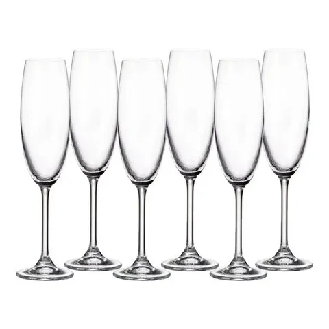 Set 6 Ly uống rượu vang trắng Bohemia Colibri 220 ml Champagne Flute 6pcs 734205