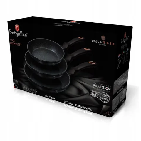 Bộ 3 chảo Berlinger Haus BH/6158F 3pcs Frypan Set 20 - 24 - 28cm
