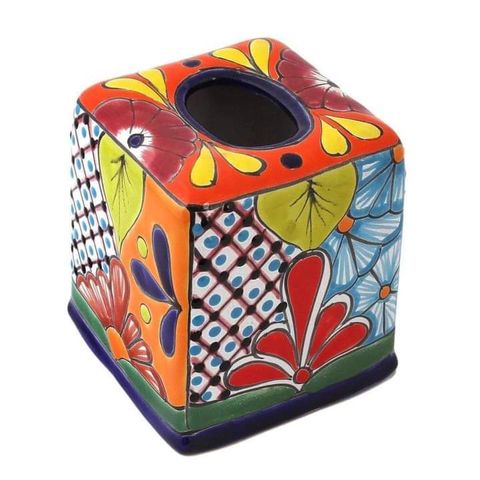 Hộp đựng giấy ăn Handmade Talavera - Made in Mexico