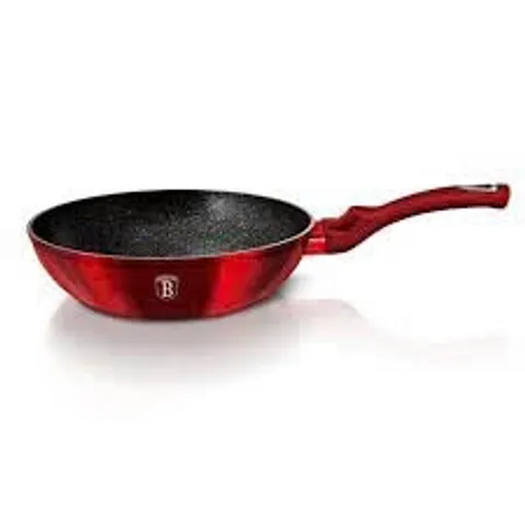 Chảo sâu lòng Berlinger Haus BH/1267N 28cm lớp chống dính phủ đá màu đỏ – Metallic Line Burgundy Edition