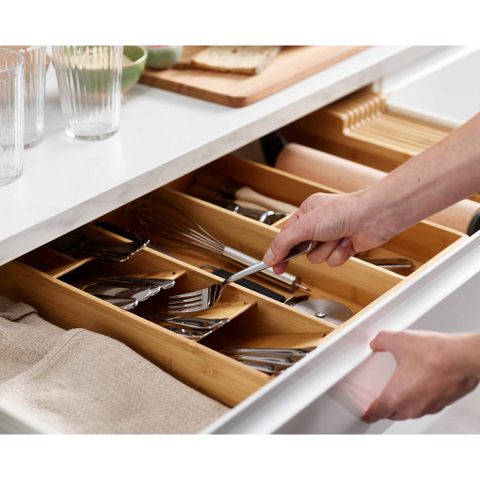 Khay chia ngăn kéo phân loại Joseph Joseph DrawerStore Bamboo 85168