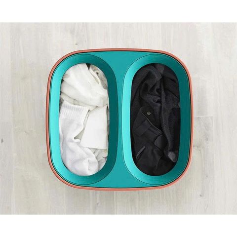 Giỏ đựng quần áo 2 ngăn có quai xách Joseph Joseph 50026 Tota 60L màu cam chấm bi 734550