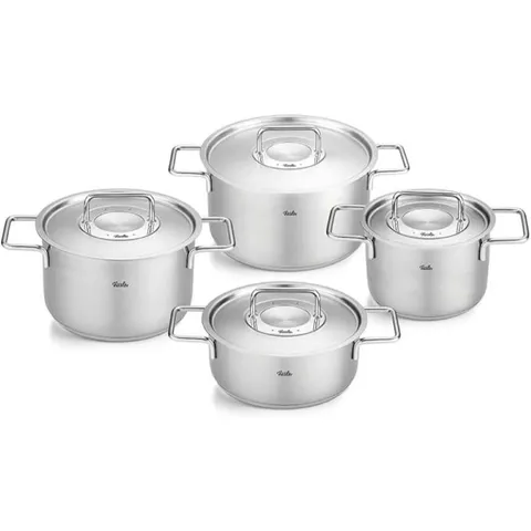 BỘ NỒI FISSLER PURE COLLECTION 4 MÓN NẮP INOX