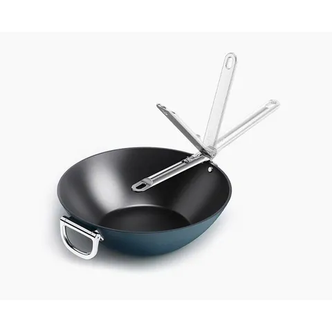 Chảo sâu lòng Joseph Joseph 45048 Space Blue Wok 32cm