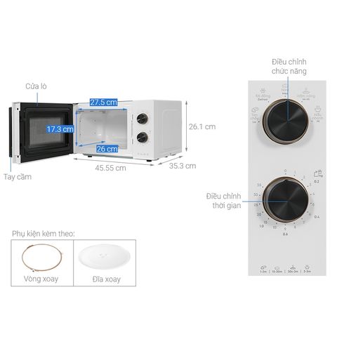 Lò vi sóng Electrolux EMM20K22W 20 lít