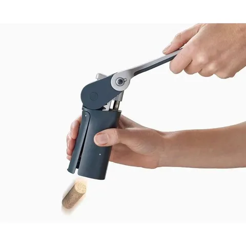 Dụng cụ mở rượu Joseph Joseph 20099 BarWise™ Compact Lever Corkscrew màu xanh