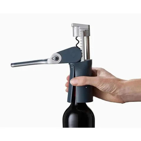 Dụng cụ mở rượu Joseph Joseph 20099 BarWise™ Compact Lever Corkscrew màu xanh