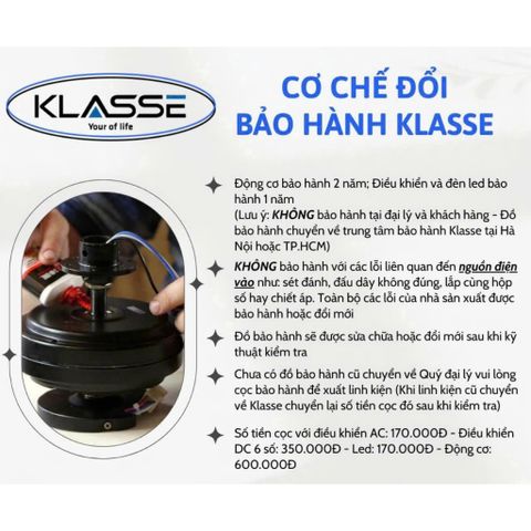 Quạt trần 5 cánh lá cọ Klasse 48KSA 256